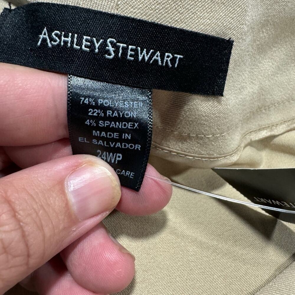 Ashley Stewart Women’s Plus Career Trousers sz 24W Petite NEW # E63 - Picture 7 of 8